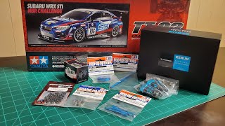 Unboxing The Tamiya Subaru WRX STI 24th Nurburgring TT-02 1/10 4WD Electric Touring Car Kit