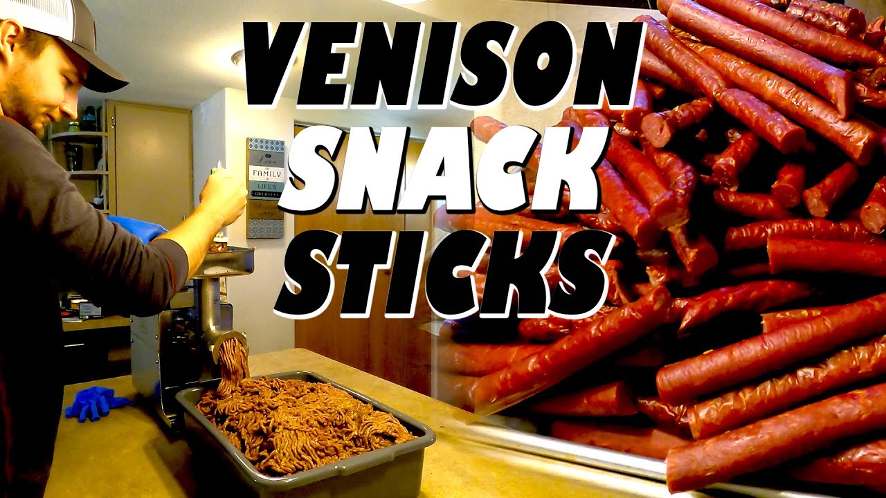 HOW TO MAKE VENISON SNACK STICKS | DEER PROCESSING At Home For ...