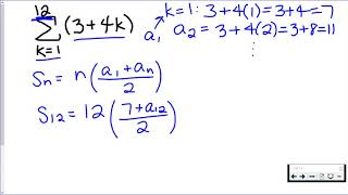 Sigma Notation & Arithmetic Sum Formula