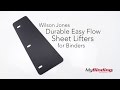 Wilson Jones Durable Easy Flow I Sheet Lifters for Binders - W364-99