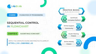 Sequential control in flowchart || sequential control in programming || sequential control