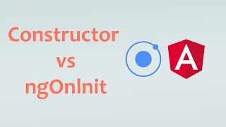 Ionic Angular - constructor vs ngOnInit
