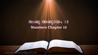 Numbers Chapter 13(സംഖ്യ അദ്ധ്യായം 13) (POC Bible Malayalam)