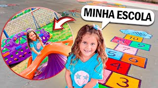 LEVEI MINHA IRMÃZINHA PARA CONHECER A ESCOLA DELA PELA PRIMEIRA VEZ!