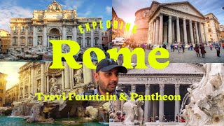 From COLUMNS to COINS! Discovering PANTHEON & TREVI FOUNTAIN!! 🤯🇮🇹