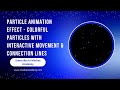 ✨ Particle Animation with HTML, CSS & JavaScript | Creative Visual Effects Tutorial 🌌🎆