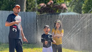 Water fun in the Backyard 🚿 | Summer Adventures with @SehrishLuqmanFamily