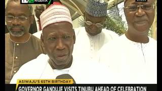 Kano State governor Ganduje visits Tinubu