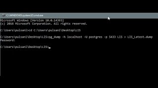 PostgreSQL - pg_dump.exe - Backup Database using command prompt (cmd) - Method 1