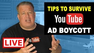 🔴 LIVE:  YouTube Ad Boycott: Tips to Survive  Part 1
