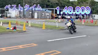 2023/2/12 沖縄ジムカーナ2月大会inあげな自動車学校　C2クラス 平良さん×ZRX1200R(途中から)