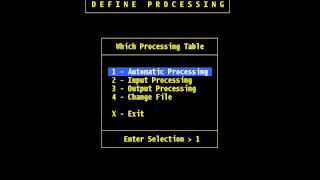 FilePro - Chapter 5 - Define Processing Input, Capture Responses