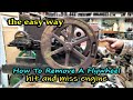 How To Remove A Stuck Flywheel hit and miss engine