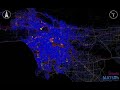 the matsim open los angeles model visualization of simulated activities