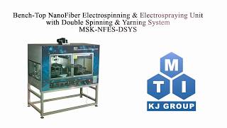 NanoFiber Electrospinning Unit with Double Spinning \u0026 Yarning System - MSK-NFES-DSYS