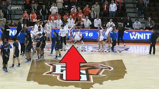 Player CHARGED With ASSAULT After PUNCHING Opponent To The Ground In Handshake Line After WNIT Game!