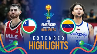 Chile 🇨🇱 vs Venezuela 🇻🇪 | Extended Highlights | FIBA AmeriCup 2025 Qualifiers