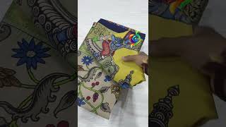 pen kalamkari hand painting kanchipuram silk sarees wholesale rates  #saree #penkalamkari#kalamkarii