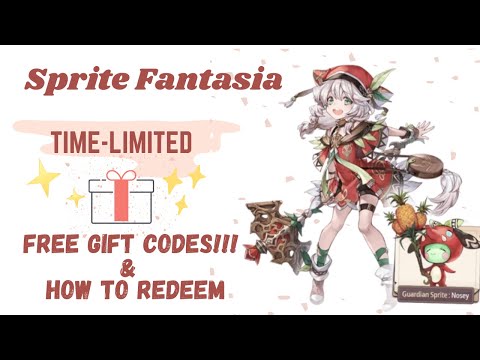 [Sprite Fantasia] FREE GIFT CODES With Redeem Tutorial: You Can't Miss it!!!