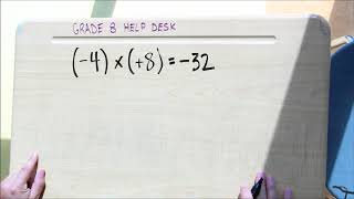 NUMBER LINE Multiplying Integers both numbers DIFFERENT