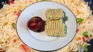 කම්මැලි දවසට හදන්න සුපිරි නූඩ්ල්ස් එකක් - Instant Noodles Recipe