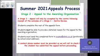 Appeals Process for Summer Exams 2021 Information Video