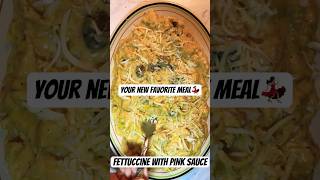 Would you eat this? fettuccine with pink sauce #fettucine #lunchideas  #pastarecipe #pasta