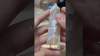 A - Flower Agate Tower Crystal Batu Alam Kristal Dekorasi #amarebdg