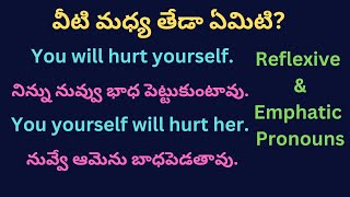 Reflexive and Emphatic Pronouns లను ఎప్పుడు, ఎలా ఉపయోగించాలి? |  Syamala