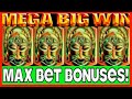 **MEGA BIG WIN!!!** MANY MAX BET BONUSES ON KING OF AFRICA WMS SLOT MACHINE