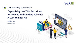 Securities Borrowing \u0026 Lending (Part 1/3) – What is Securities Borrowing and Lending (SBL) scheme?