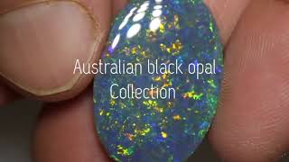 Australian black opal collection fire Opal lighting ridge coober pedy opal stone price in pakistan