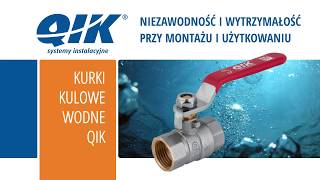 Kurki kulowe wodne QIK (PREZENTACJA PRODUKTU)