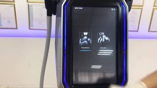 Portable EMSCULPT machine with treatment