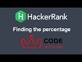 Finding the percentage HackerRank Python Solution | CODE WITH NM