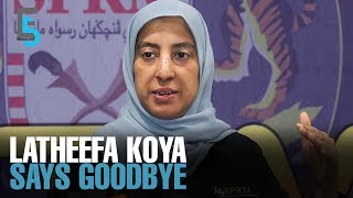 EVENING 5: Latheefa Koya calls it a day