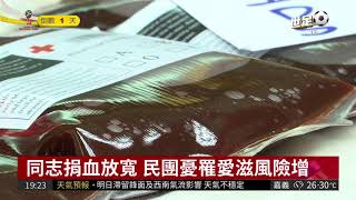 同志捐血限制放寬 民憂愛滋風險增 | 華視新聞20180613