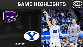 Kansas State vs. BYU Game Highlights | 2024-25 Big 12 Men’s Basketball