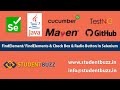 FindElement/ FindElements || Check Box & Radio Button || Selenium WebDriver || StudentBuzz