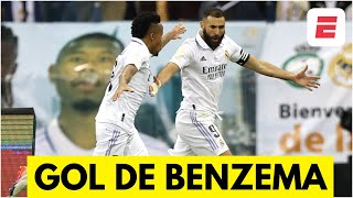 GOL DE BENZEMA. El francés marca de penal el 1-0 del REAL MADRID vs Valencia | Supercopa de España