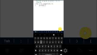 #55 Python program for print Reverse of numbers using For loop#python #pythonforbeginners#respect