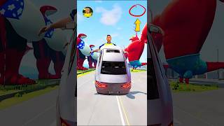 🚘Ronaldo vs Messi vs Mpabbe vs Neymar vs Ronaldo character⚽🔥#beamnngdrive #football #cr7 #car #messi