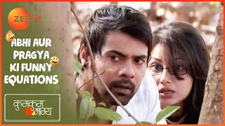 गुंडों से छिप रहे हैं Abhi और Pragya | Kumkum Bhagya | Abhi aur Pragya ki Funny Equations | Zee TV