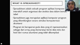 Materi Spreadsheet Pertemuan 1 : History and Data