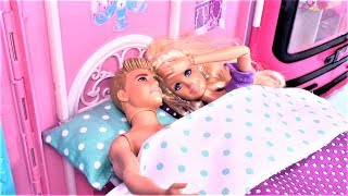 barbie morning routine pink bedroom