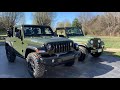 new 2022 wrangler willys side by side to 1978 cj 5