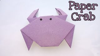 How To Make Paper Crab ! Origami Paper Crab ! Easy And Cute A Fold Crab
