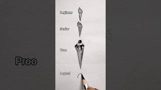 how to draw a realistic ice cream 🍦😲#art #youtubeshorts #shorts #viral #@ArtwithBir_9