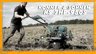 Бензиновий культиватор Konner \u0026 Sohnen KS 7HP-950S Великий огляд, Тест навісного обладнання