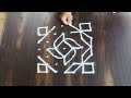 7×7 dot rangoli simple rangoli rangoli designs muggulu